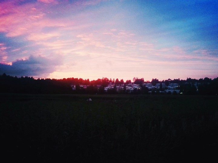 beautiful sky in Finland