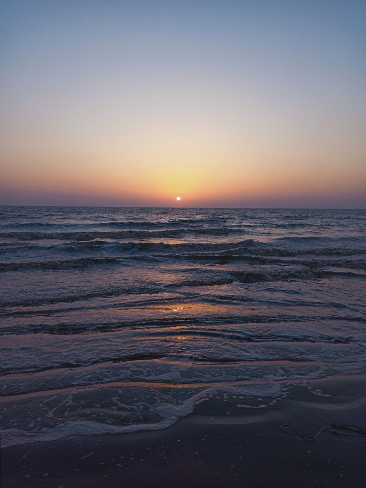 sunset on a beach