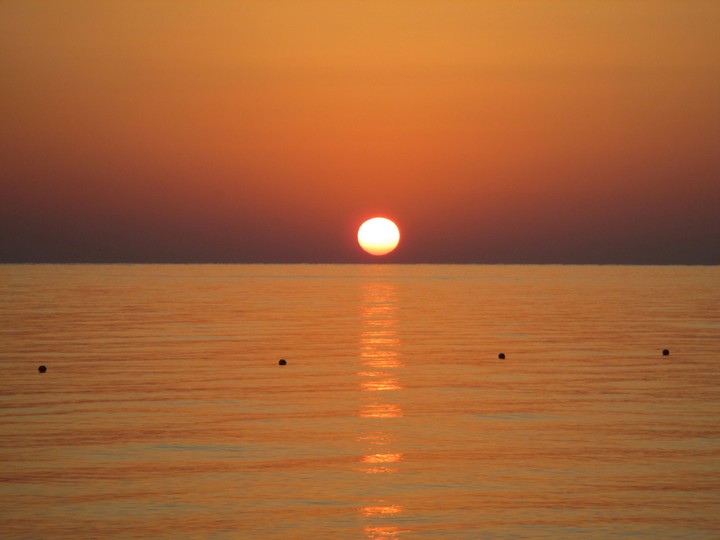 Sun rises