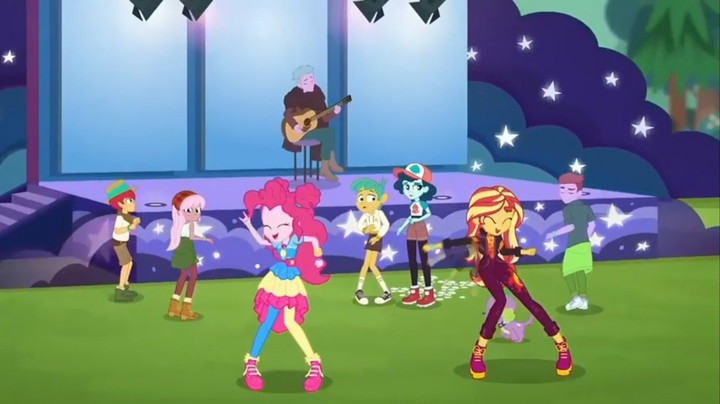 Sunset & Pinkie
