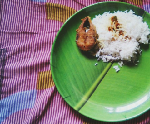 Just taking a moment to cherish the rich Bengali cuisine.