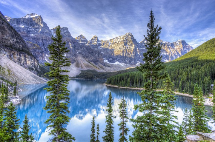 Moraine Lake Alberta Canada Hdr