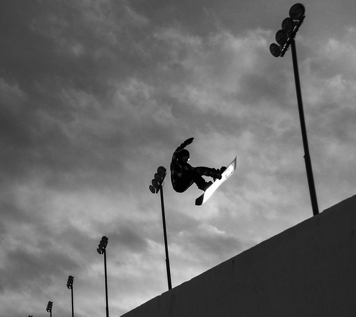 snowboarding