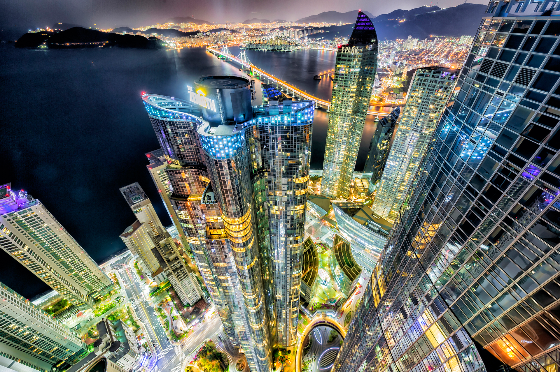 Night of lighting city