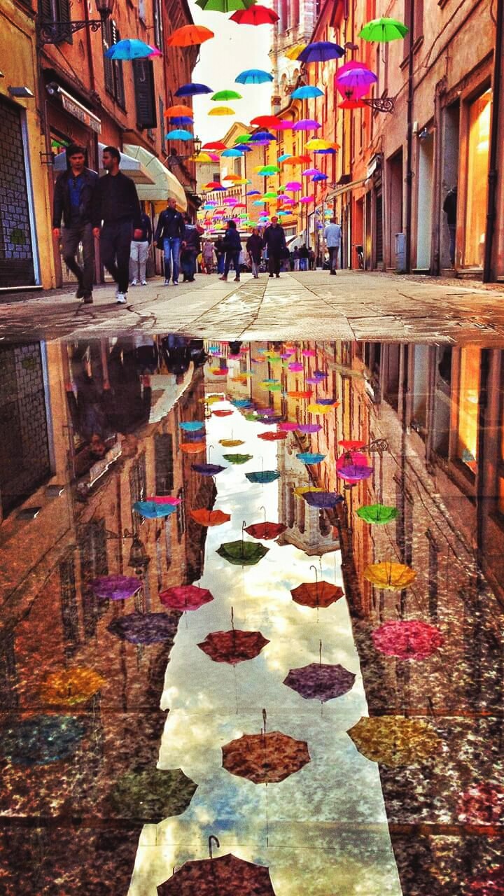 The Way of umbrellas Ferrara