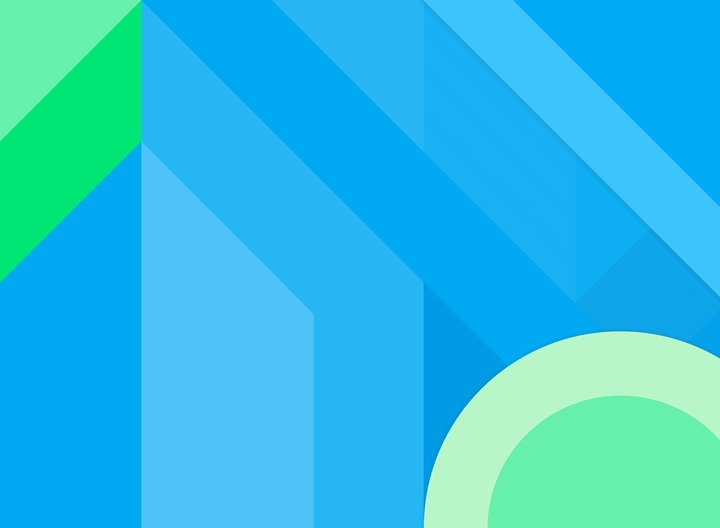 Green on light blue
