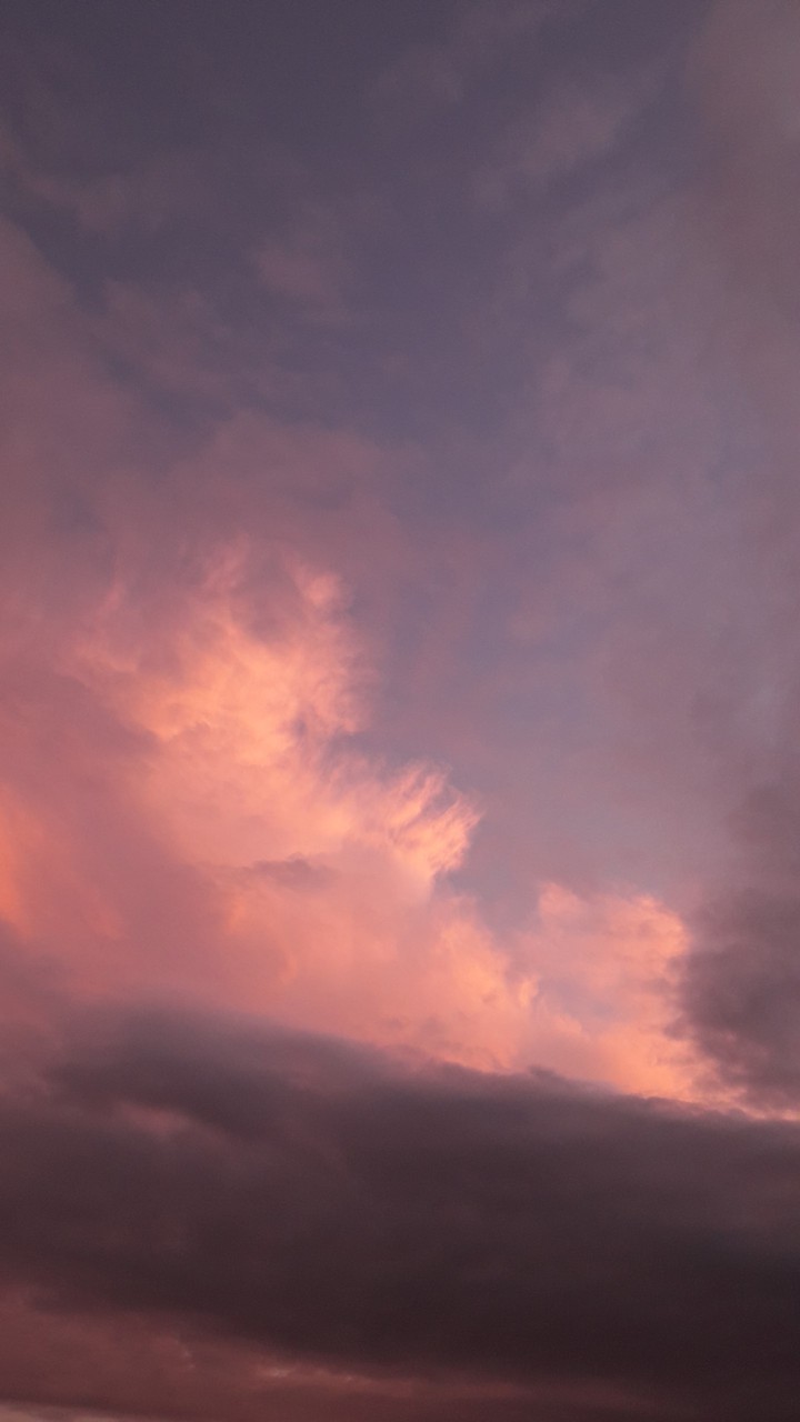 Nuvens no pôr do Sol