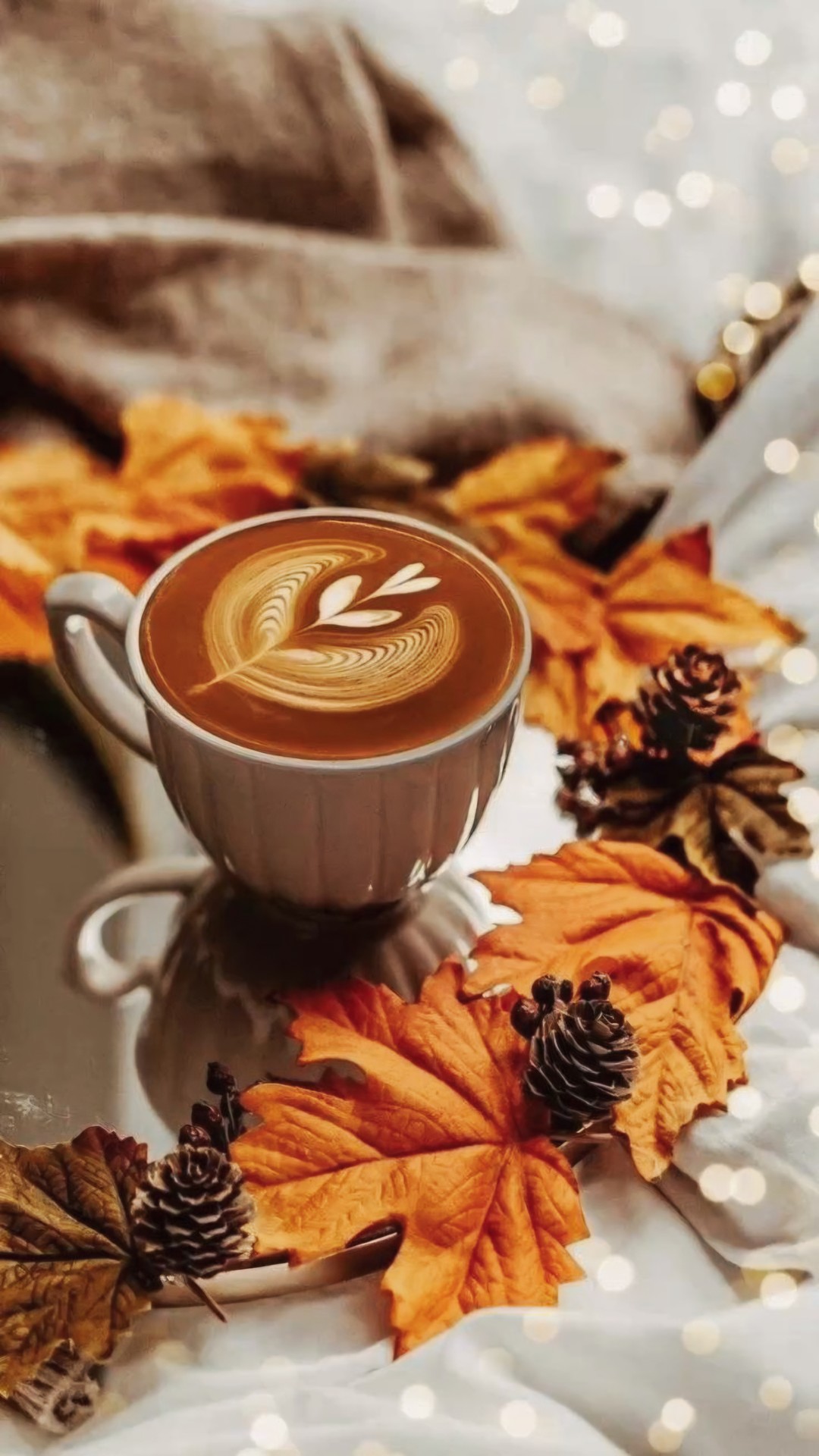 CAPPUCCINO WITH LEAF ART