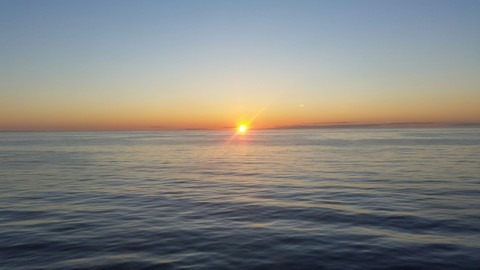 sunset over the north sea
