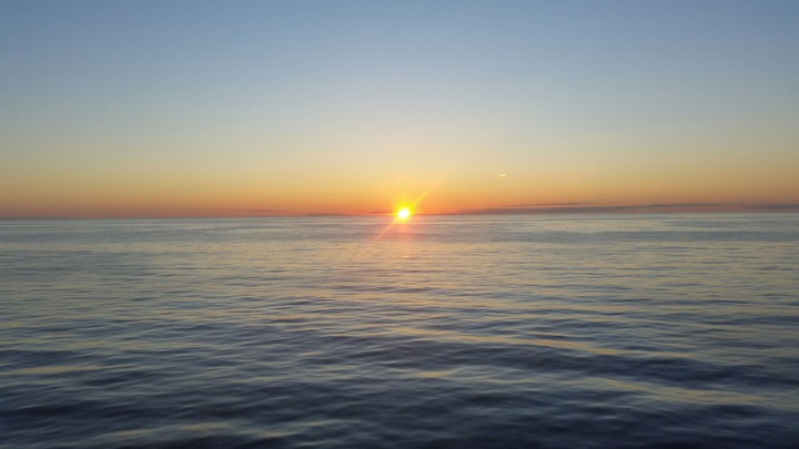 sunset over the north sea