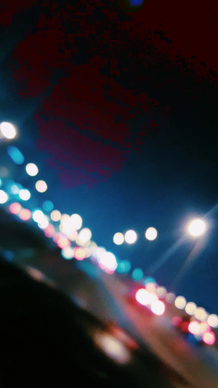 lights bokeh on the go