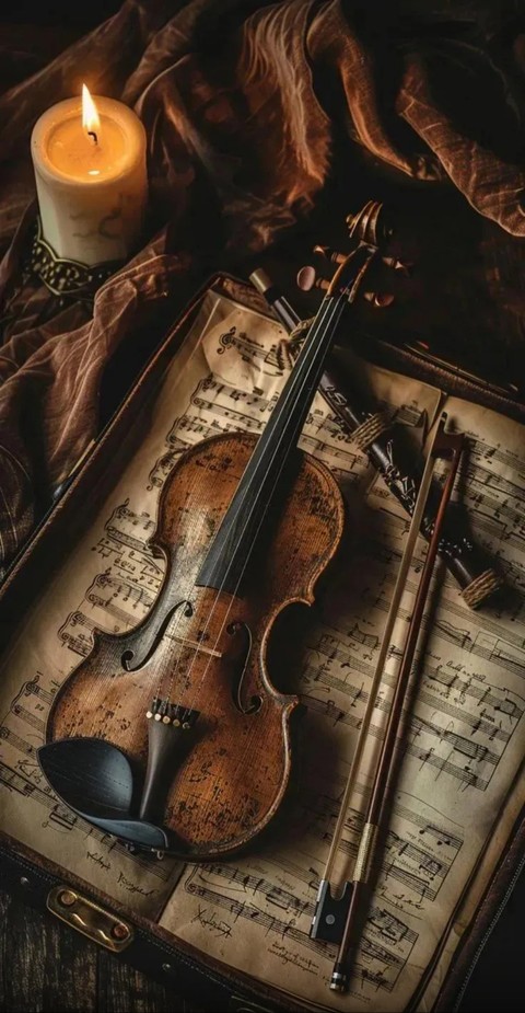 шпалери fiddle, chordophone