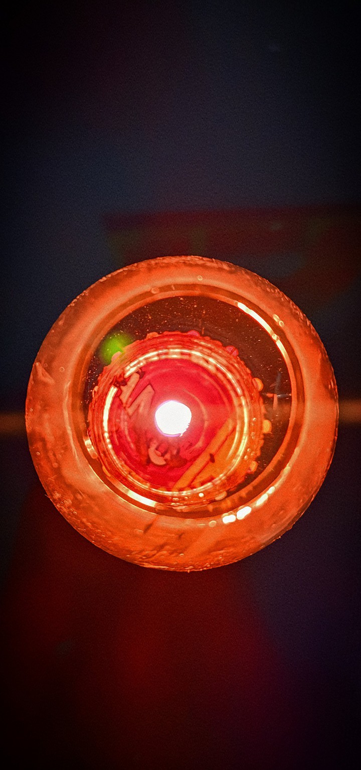 oil lamp viewed from above