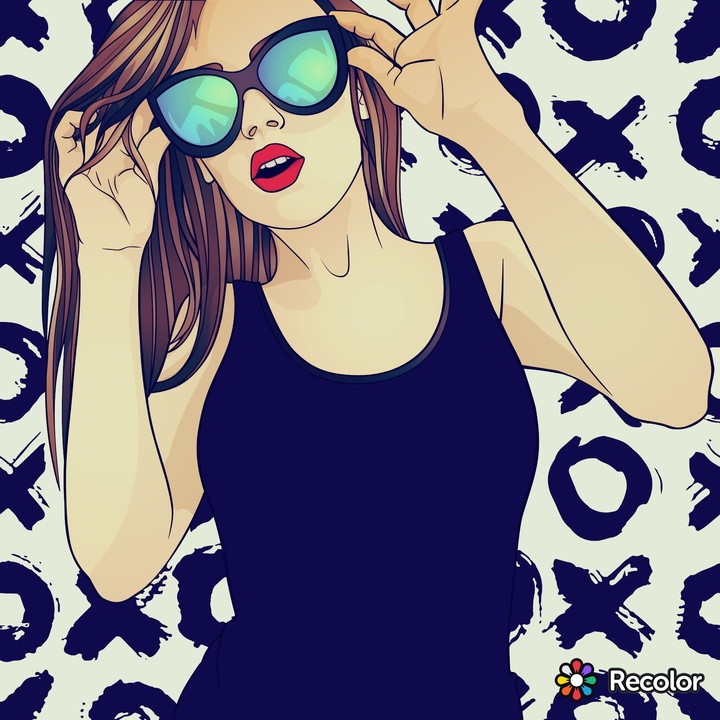 xoxo girl coloring