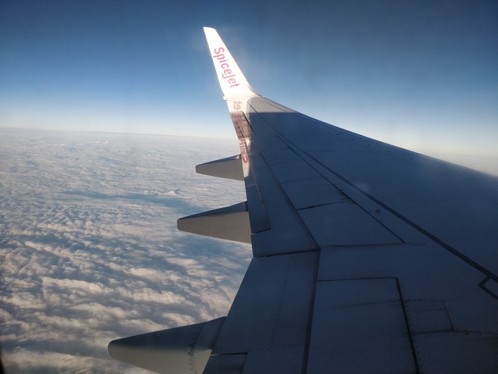 In the air
