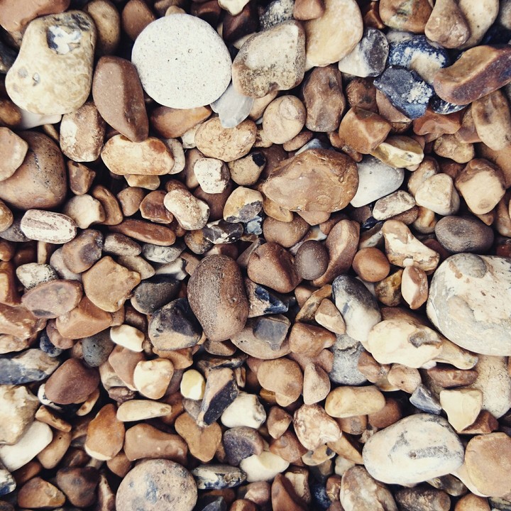 pebbles on the beach -Brighton, East Sussex, England