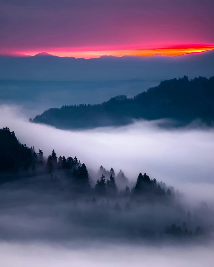 Clouds on horizon