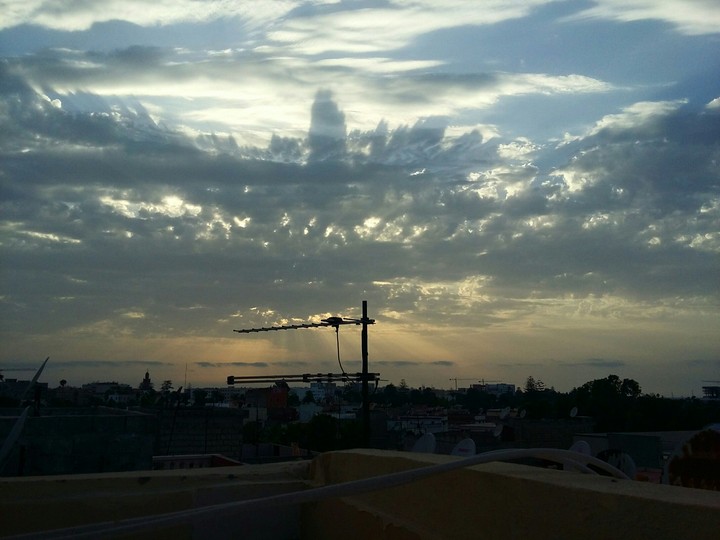 sunset in morocco