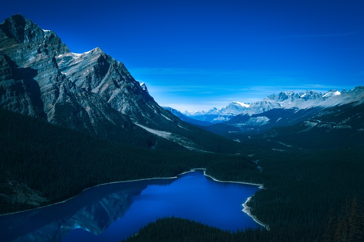 Mountains Peyto Lake Canada