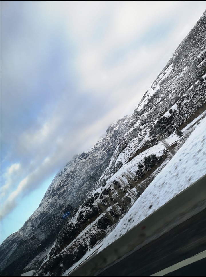 snowy mountains