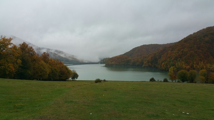 on the lake