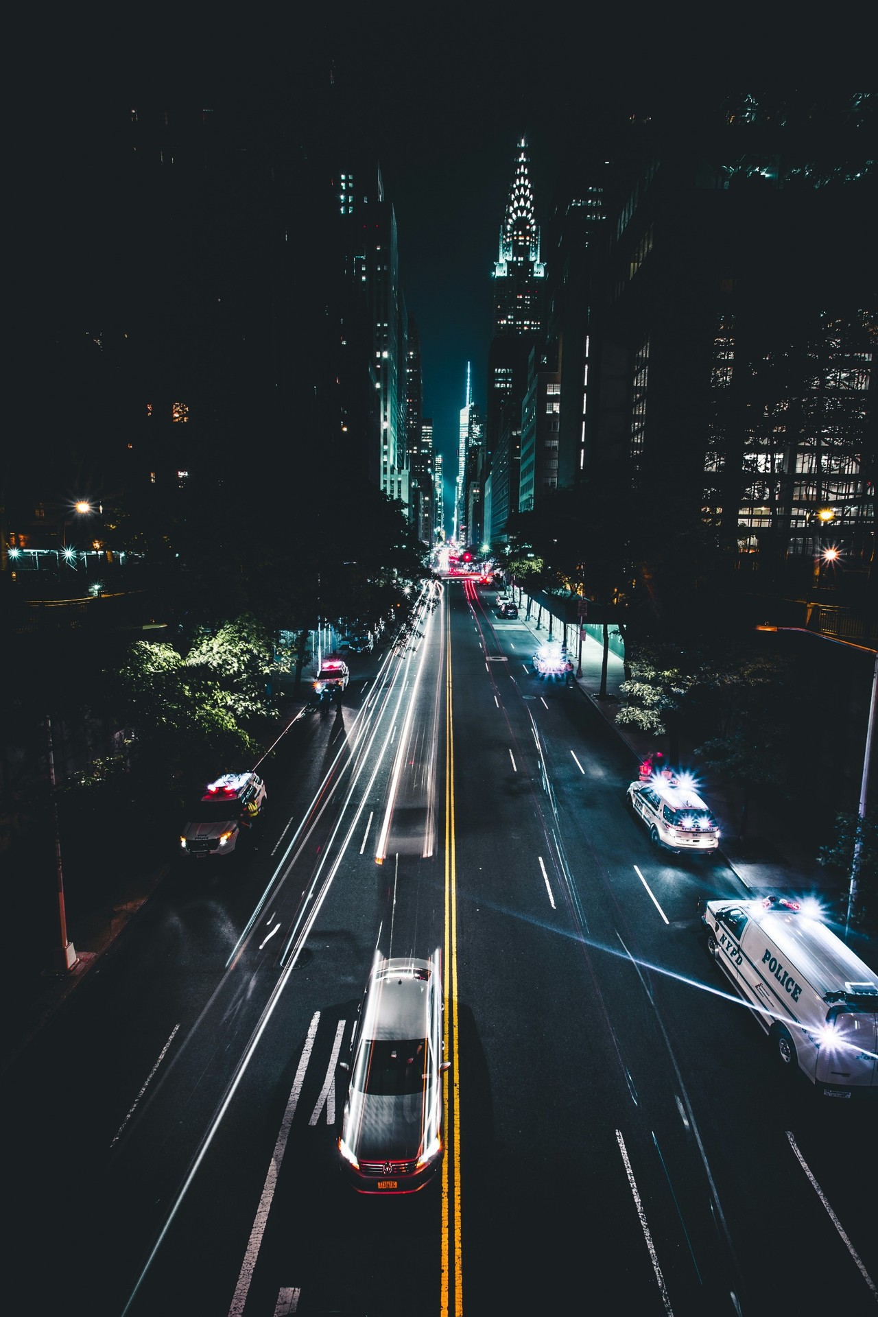 обои night, highway