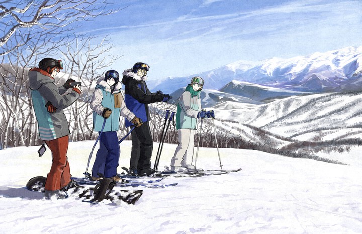 skiing