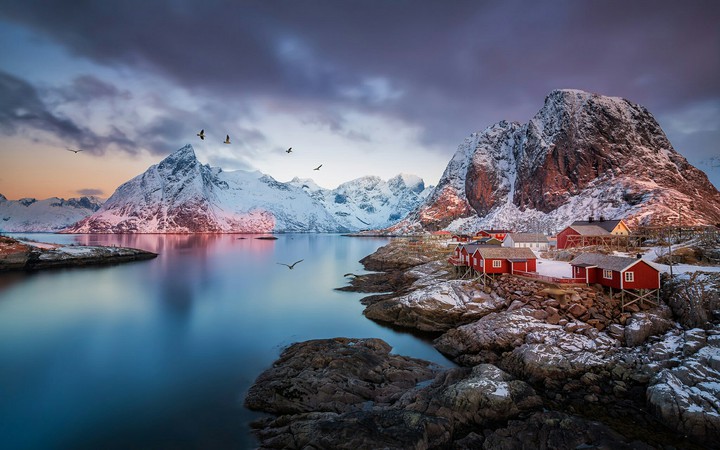 Lonely beautiful village.