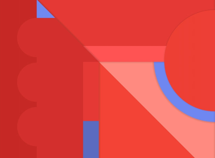 Indigo on red