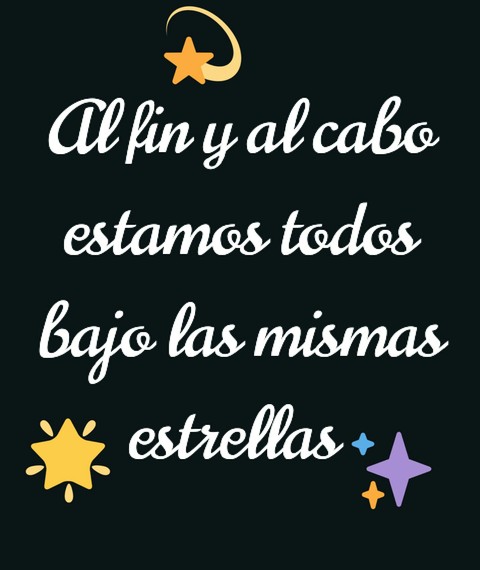 Estamos bajo las mismas✨