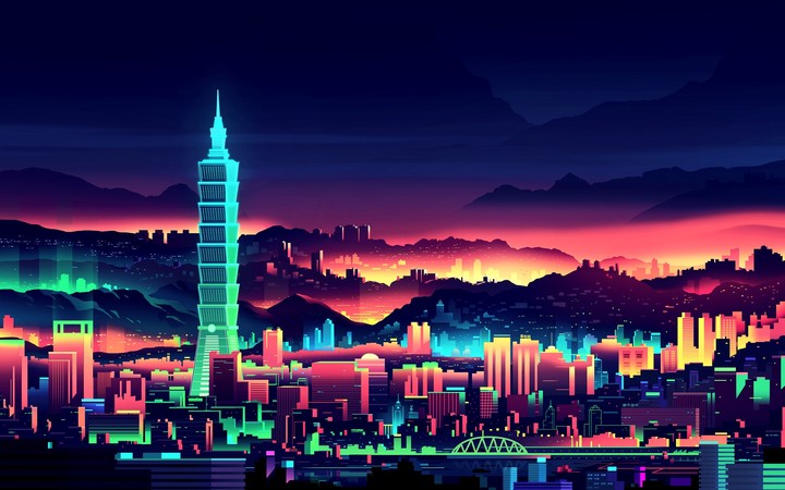 Illustrated city