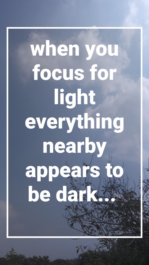 always be hopeful no matter how negative scenarios are