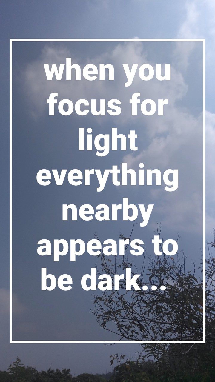 always be hopeful no matter how negative scenarios are