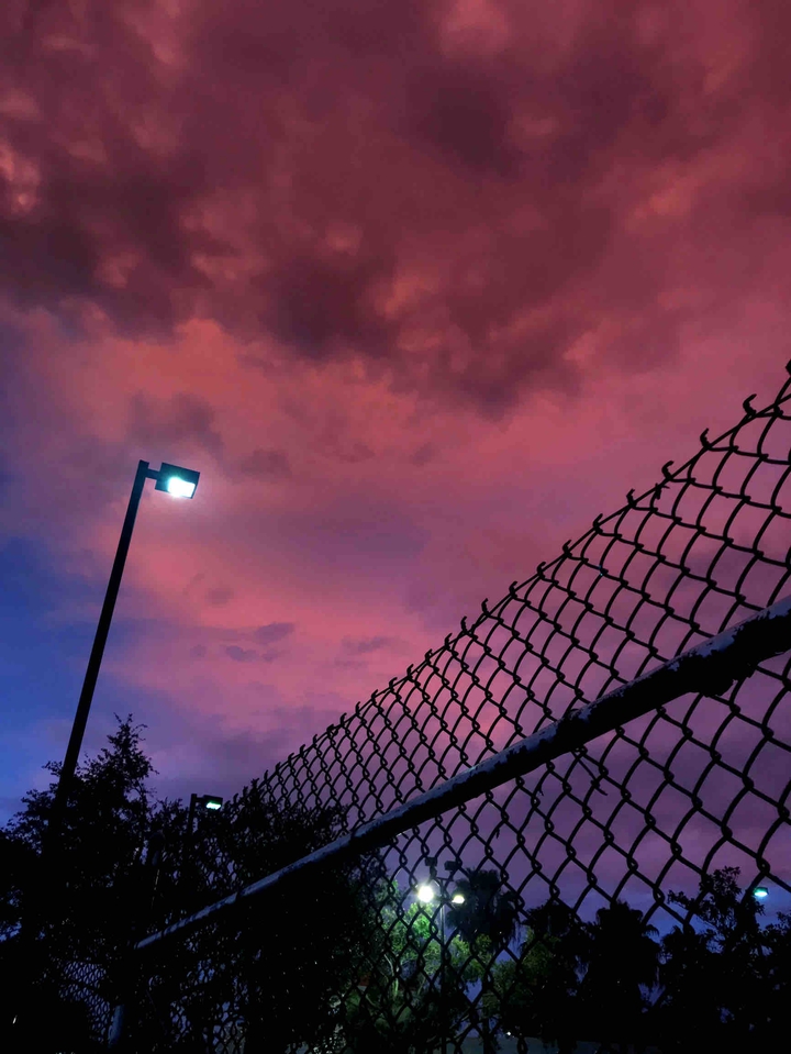 purple evening sky