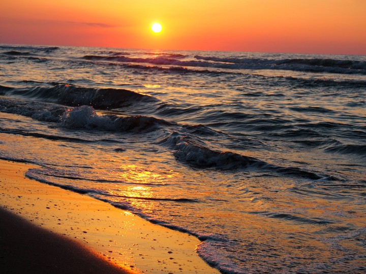 sunset in paradise