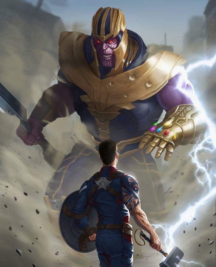 Thanos vs Captain america