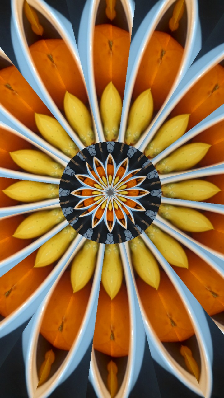 Lemons and oranges kaleidoscope