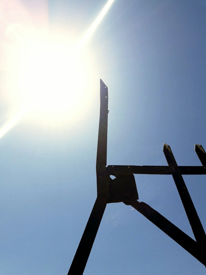 Rusty sun-dial
