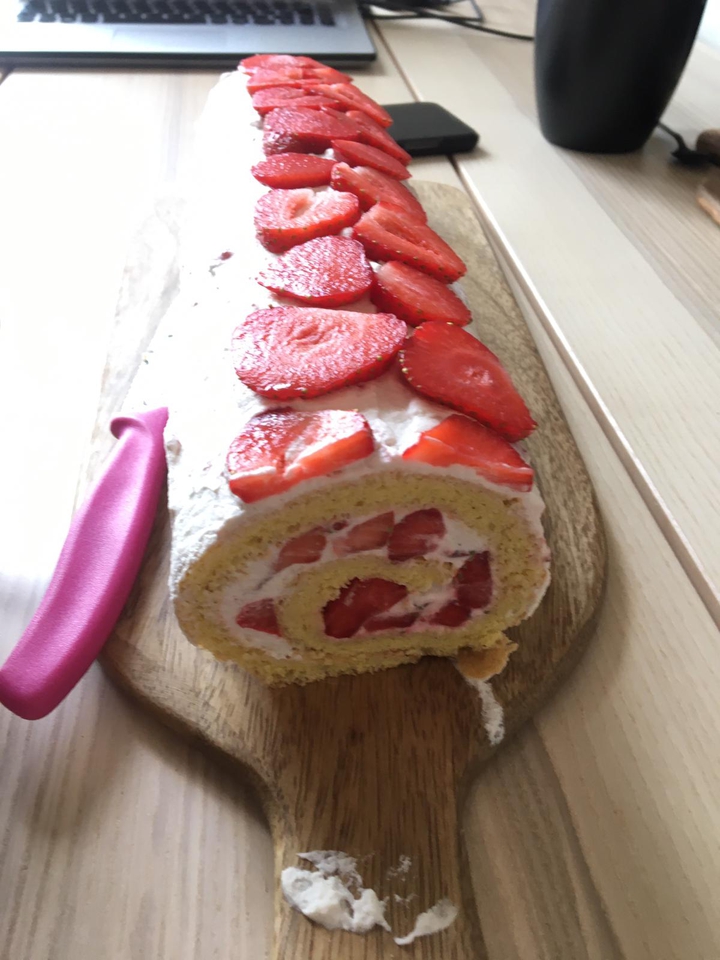 Erdbeerroulade