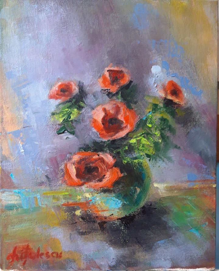 Red flowers"