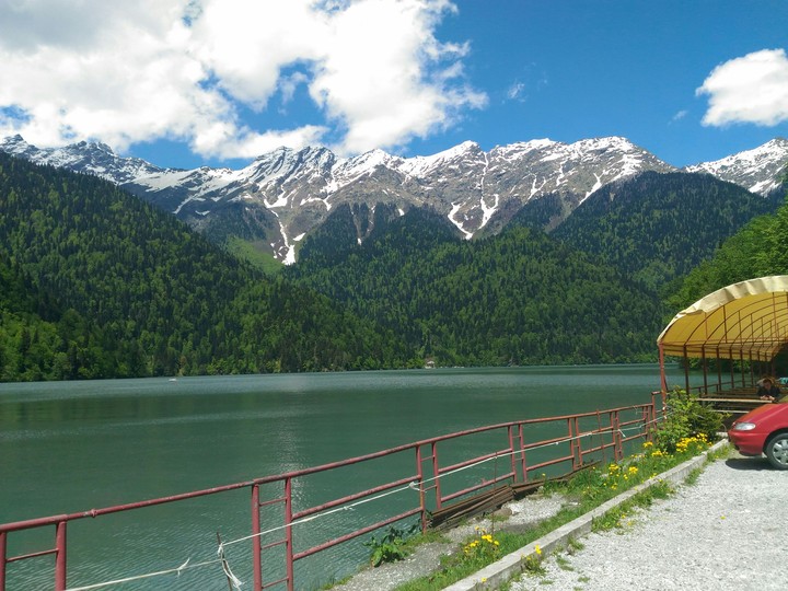 Riza lake, Abkhazia.