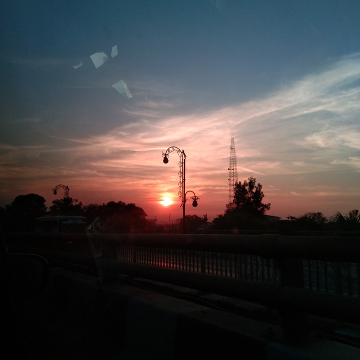 red sun