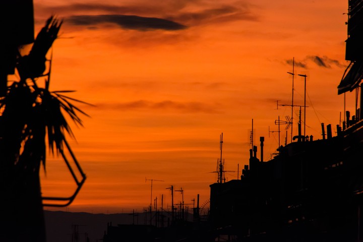 Orange sunset...