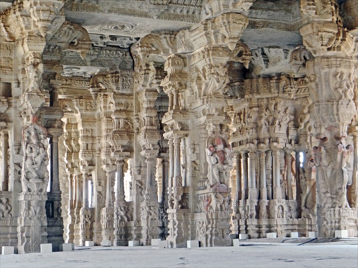 Pillars In Vitthala Temple, Hampi