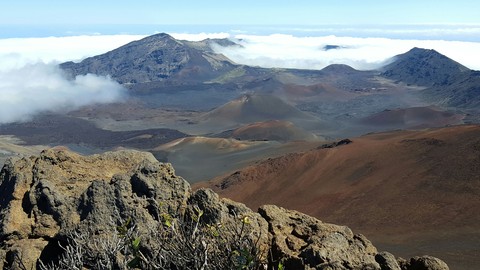 Haleykala Volcano Crater