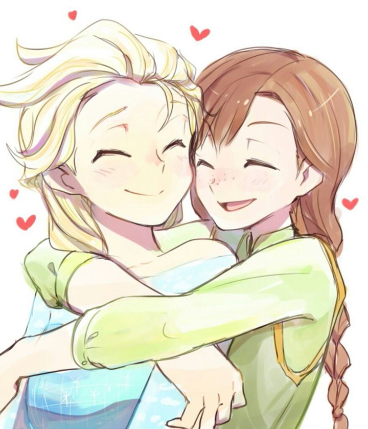 Elsa and Anna frozen