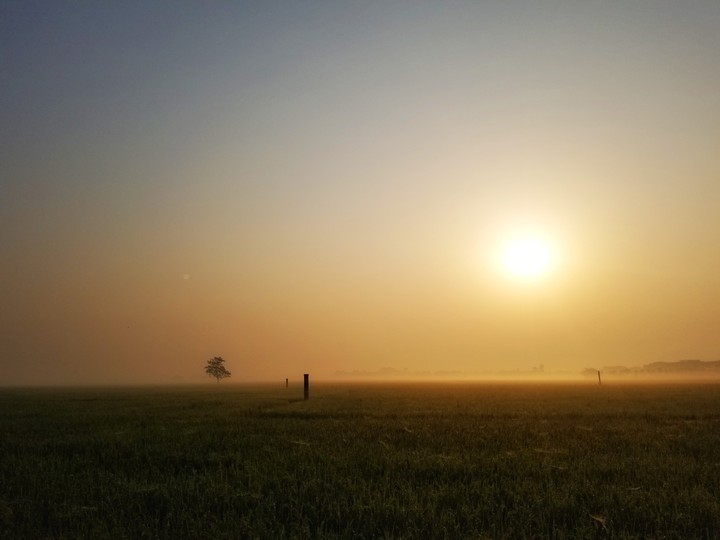 Sunrise in winter
