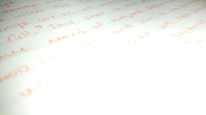 The power of writing...