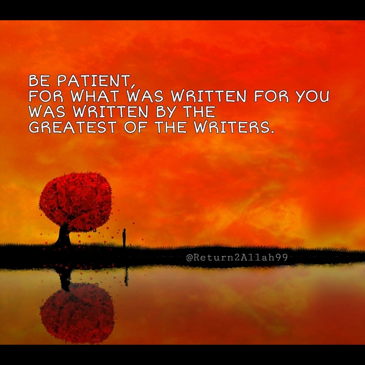 Be Patient...