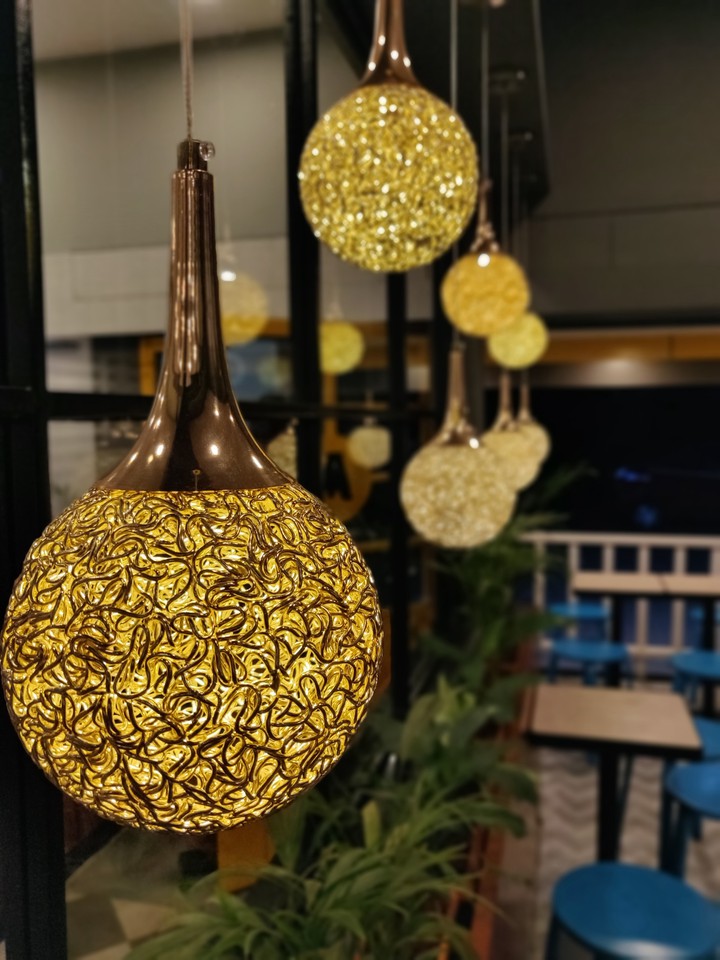 The hanging lights